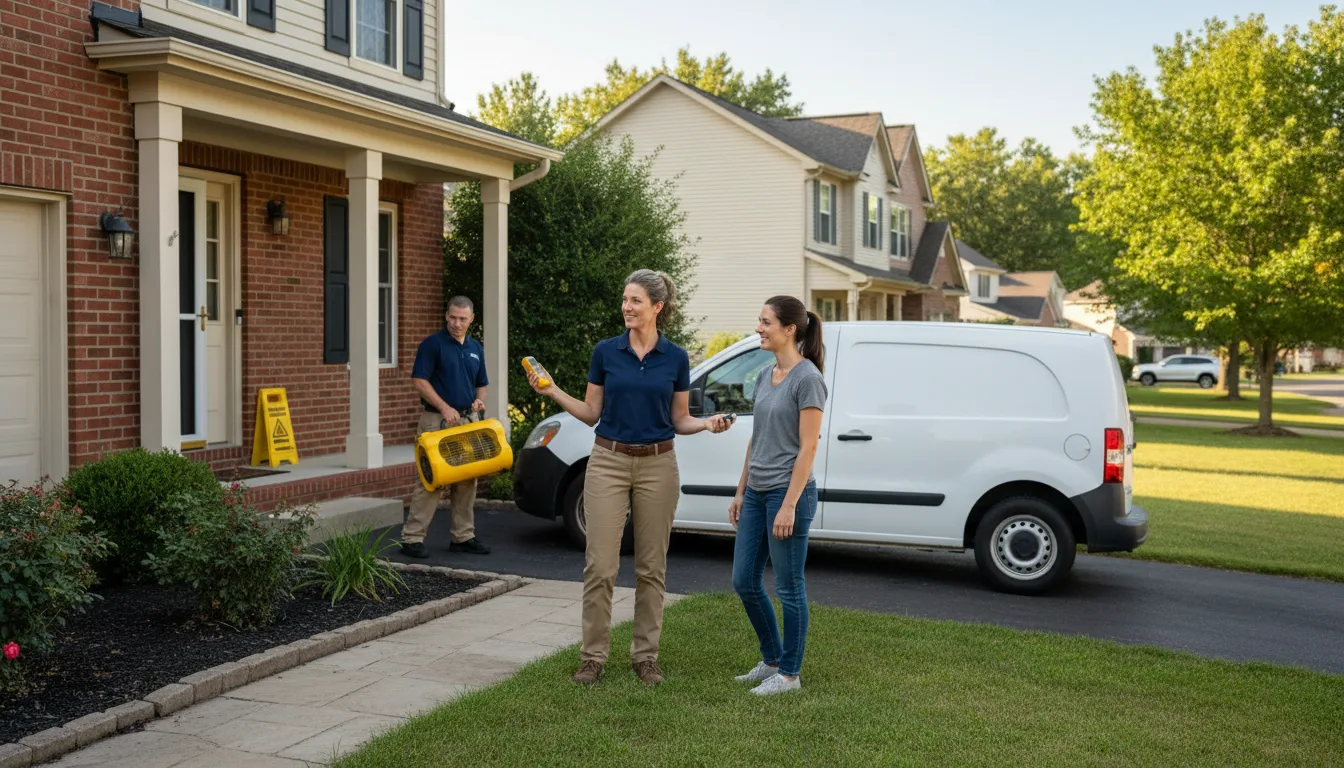 Residential water damage restoration in Southview, PA